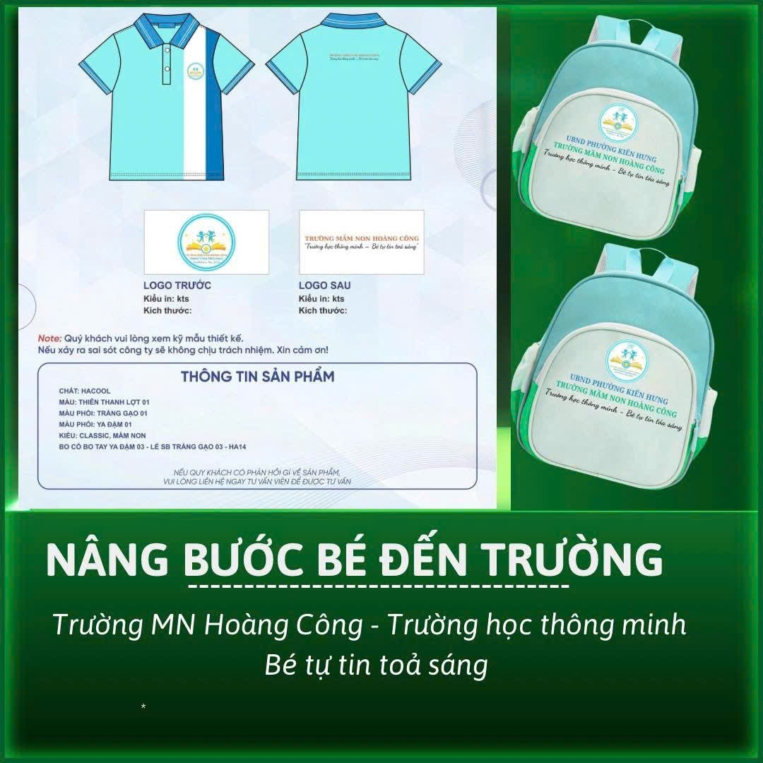 ĐỒNG PHỤC BA LÔ - BÉ ĐẾN TRƯỜNG THẬT XINH