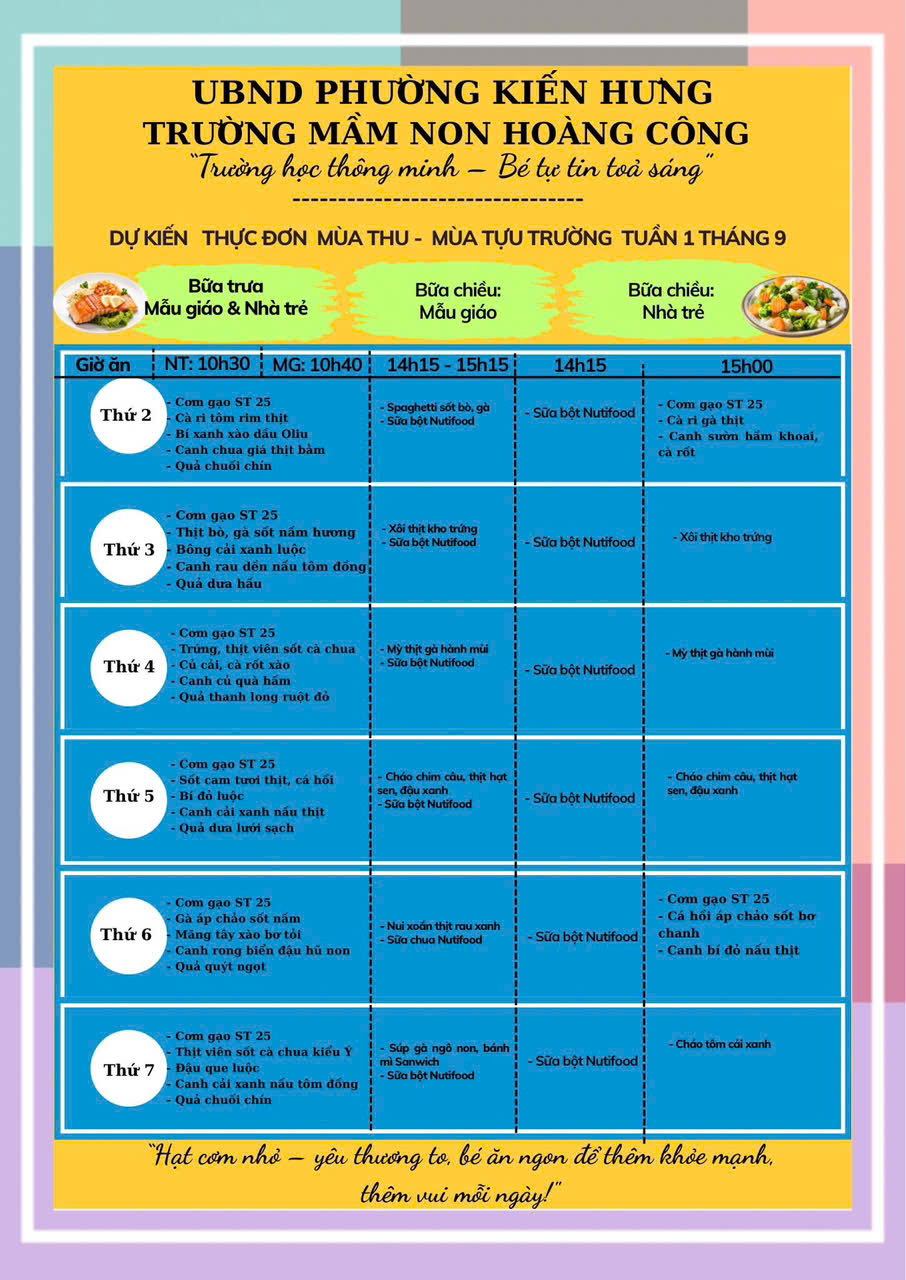 MÙA THU NGON TUYỆT CHO BÉ YÊU