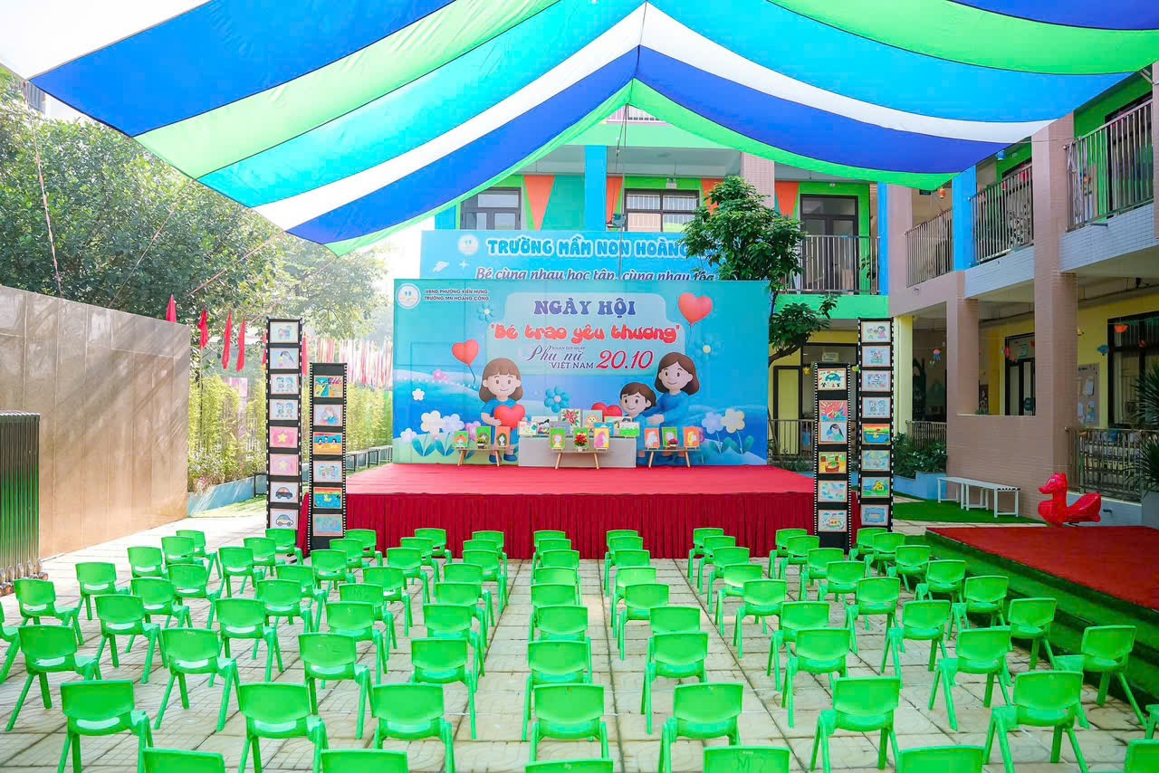 NGÀY HỘI "BÉ TRAO YÊU THƯƠNG" NHÂN DỊP KỶ NIỆM NGÀY PHỤ NỮ VIỆT NAM 20/10 CỦA TRƯỜNG MN HOÀNG CÔNG 
